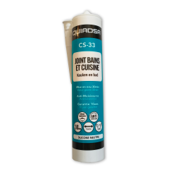 Photo du tube de joints pour salle de bain et cuisine CS 33