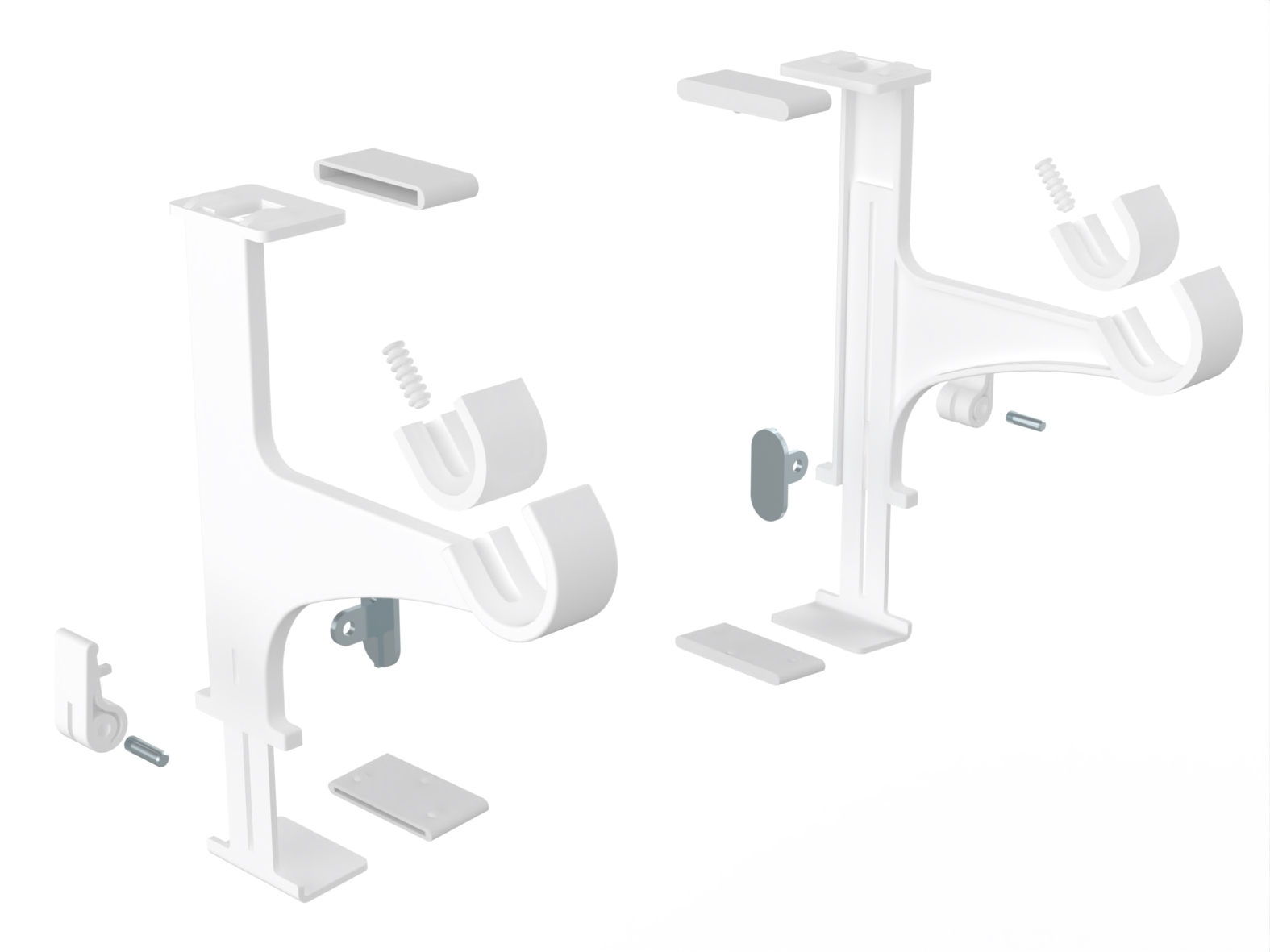 Paire supports RSB V3_VE blanc Photo de 2 supports reconditionnés blancs