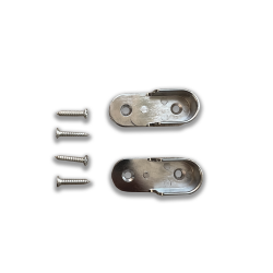 Supports naissances en U pour barre de penderie ovale