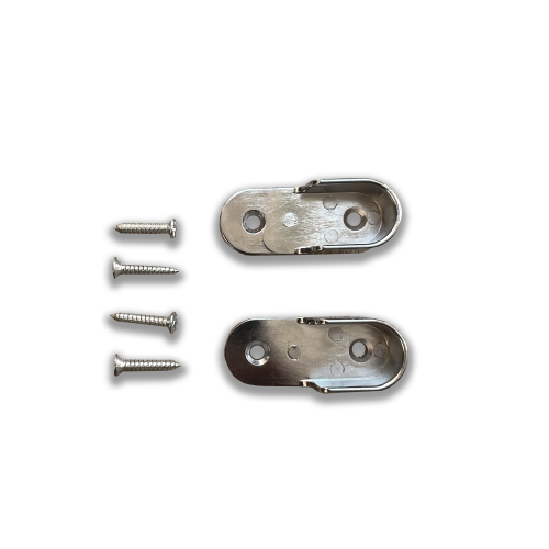 Supports naissances en U pour barre de penderie ovale