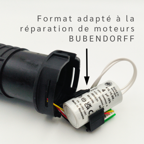 Condensateur à connecteur pour volet roulant Bubendorff – Image 3