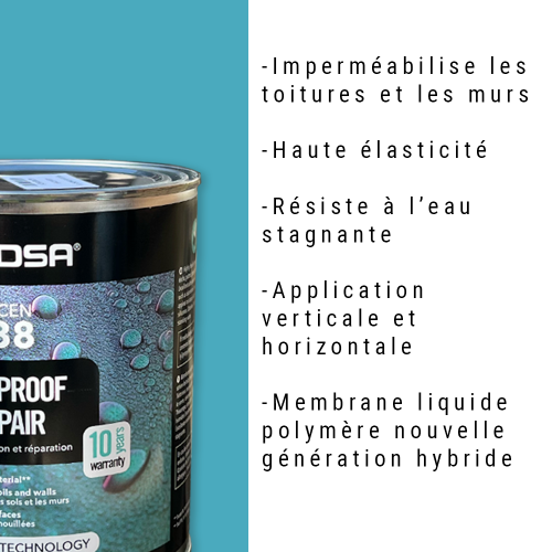 Imperméabilisant Hydrofuge R-38 – Pour sol, terrasse, mur - Multi-matériaux - Pot de 1 KG – Image 2