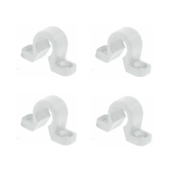 4 Colliers plats en composite pour espagnolette de volet battant, diamètre 14 mm