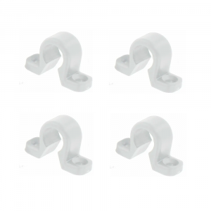 4 Colliers plats en composite pour espagnolette de volet battant, diamètre 14 mm