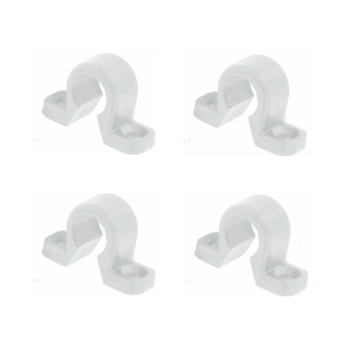4 Colliers plats en composite pour espagnolette de volet battant, diamètre 14 mm