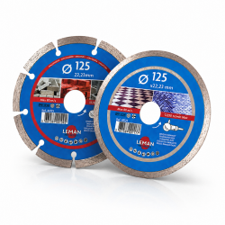 Lot de 2 disques diamant pour carrelage / maçonnerie