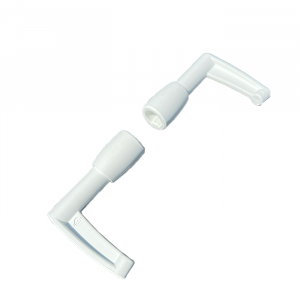 Lot de 2 embouts longs Haut et Bas pour tringle d'espagnolette