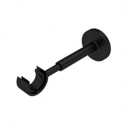 Lot de 2 supports muraux extensibles 110-160cm à visser pour tringle à rideaux D20