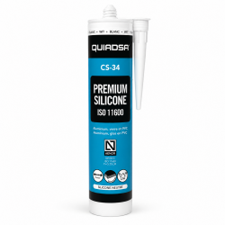 Mastic Silicone Neutre Supérieur CS-34 - Premium Oxime - Cartouche 300 ml - Silicone professionnel