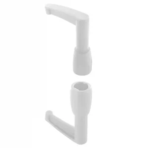 Lot de 2 embouts longs Haut et Bas pour tringle d'espagnolette