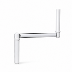 Poignée de Manivelle F301A Blanche pour Volet Roulant - Compatible Tringle Ronde Ø12 mm - Goupille Incluse - Acier Laqué - Fabrication Française