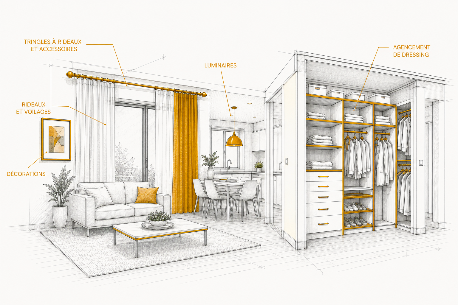 Salon et dressing Casa Innova - catégories produits