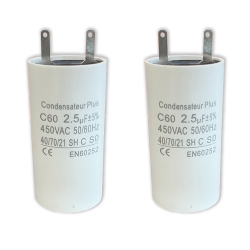 Condensateurs pour moteur de volet roulant 2,5 microfarad
