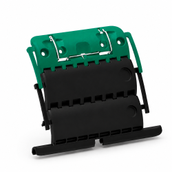 Verrou Clicksur 2 maillons pour volet roulant – Anti-effraction – Résistance 200kg – Fixation par attache fil ou vis – Lame 14mm