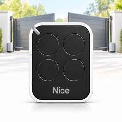NICE ON4E Télécommande Portail Automatique 4 Boutons - 433,92 MHz Rolling Code - Compatible NICE FLOR-S, ON4 et Récepteurs FLOR - Pile Incluse