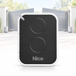 NICE ON2E Télécommande Portail Automatique 2 Boutons - Emetteur 433,92 MHz Rolling Code - Compatible NICE ONE, FLO2RS, FLO2RE, INTI et Récepteurs FLOR