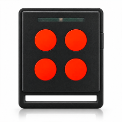 NICE HOME ECCO5 BO Télécommande pour Portail et Porte de Garage - 5 Boutons - Compatible Motorisations NICE HOME - Programmation par Autoapprentissage - Orange et Noire