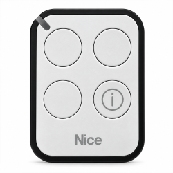NICE ON3EBD - Télécommande Portail et Porte de Garage Bidirectionnelle - 3 Canaux + Bouton Information - 433,92 MHz - Retour d'État LED et Vibration - Compatible Nice O-Code et OXIBD