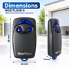Dimensions de la télécommande NICE FLO2R-S